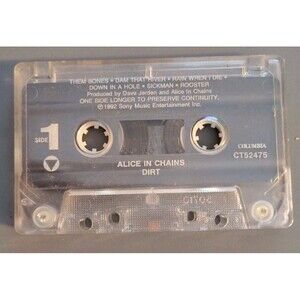 Vintage 1992 Alice In Chains Dirt Cassette Tape Cassette Only No Case